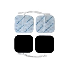 5x5cm Blue Sensitive Skin TENS Electrode Pads (Pack of 4) – Hypoallergenic Hydro-Gel Self-Adhesive Electrodes 