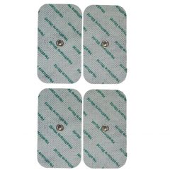 Large Reusable Stud Tens Electrode Pads Set of 4 