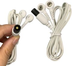 TENS Leads & Electrode Cable for Omron – 2-Snap Electrotherapy Compatible with Max Pain Relief, Pro & Pocket Pain Pro| Healthcare World