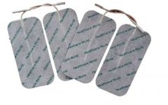 Large Reusable Tens Electrode Pads 10cm x 5cm Set of 4 