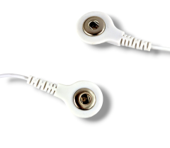 One Pair of Stud Adaptor Leads for TENS/EMS Machines From Pin to Stud