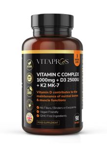 VITAPROS VITAMIN C COMPLEX 1000mg + D3 2500IU + K2 MK-7